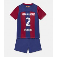 Barcelona Joao Cancelo #2 Replika babykläder Hemmaställ Barn 2023-24 Kortärmad (+ korta byxor)